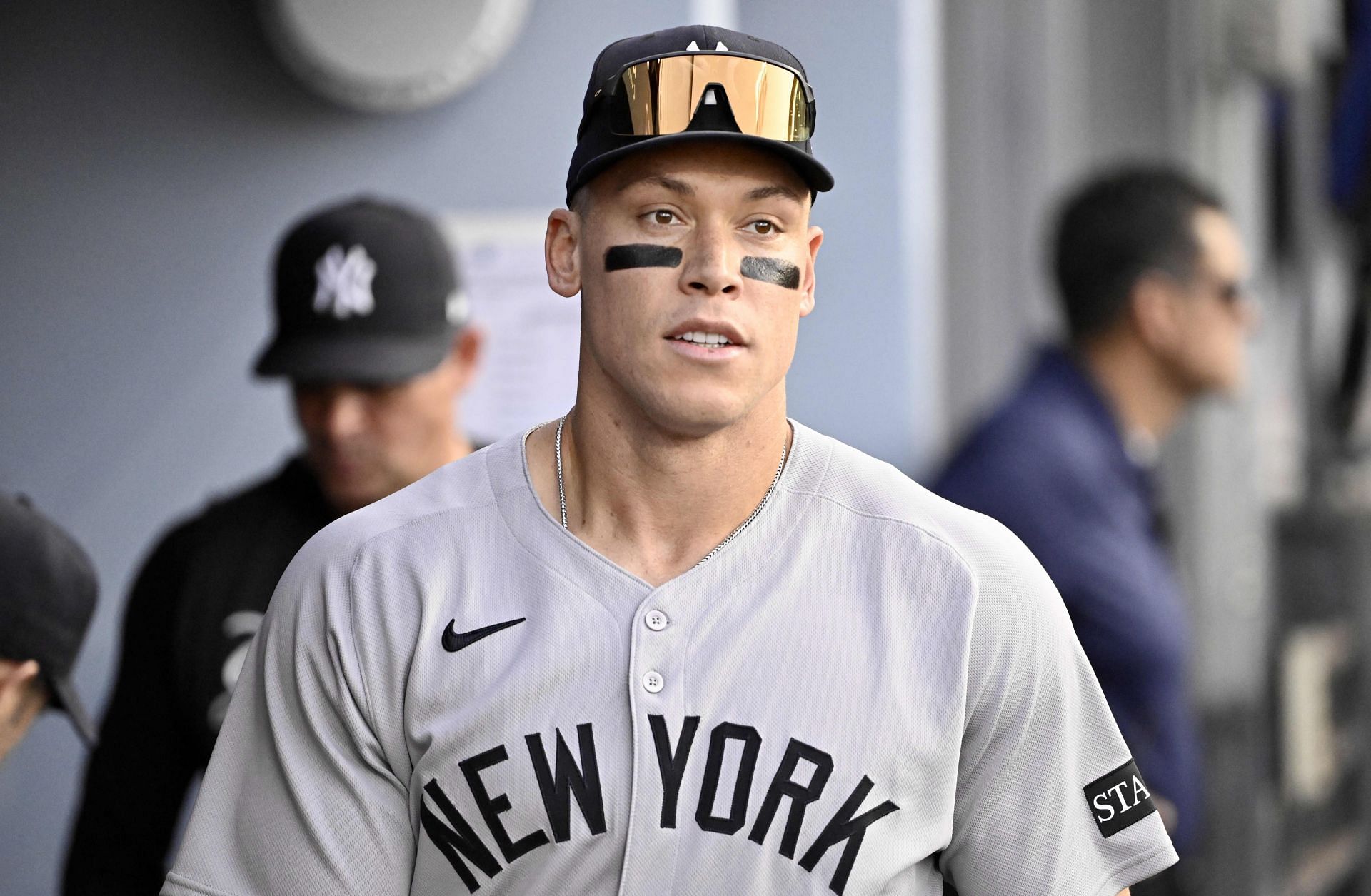 Los Angeles Dodgers defeated the New York Yankees 8-5 to win a baseball game.